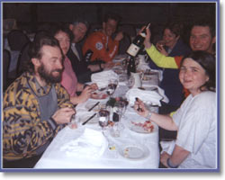 Meal aboard Quiberon