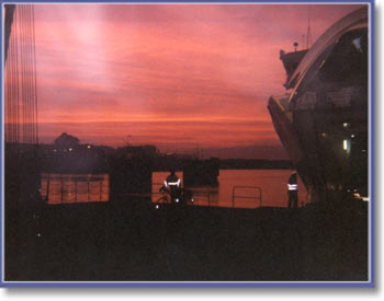 Dawn disembarkation at Plymouth on Sunday