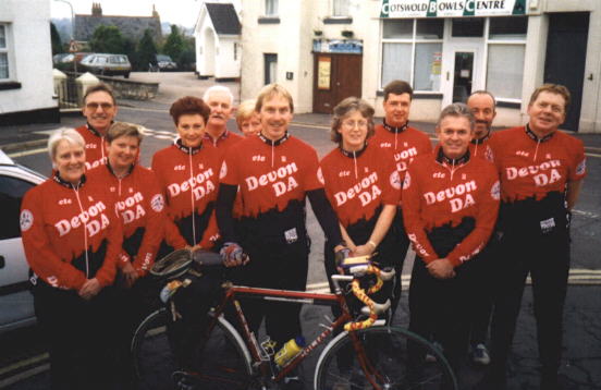 Torbay CTC at Kingskerswell with the first Devon DA tops