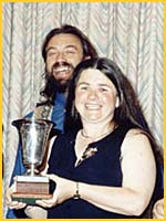 Mike and Linda with DATC team trophy